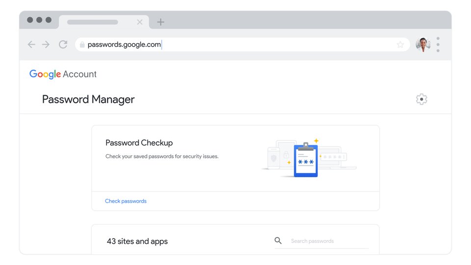 sicurezza google password checkup