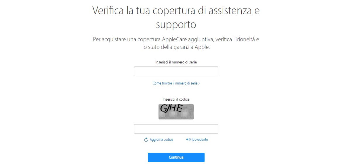 verificare garanzia iPhone