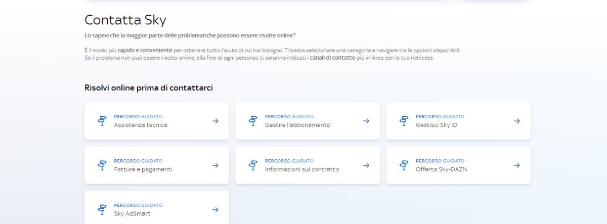 assistenza autonoma sky