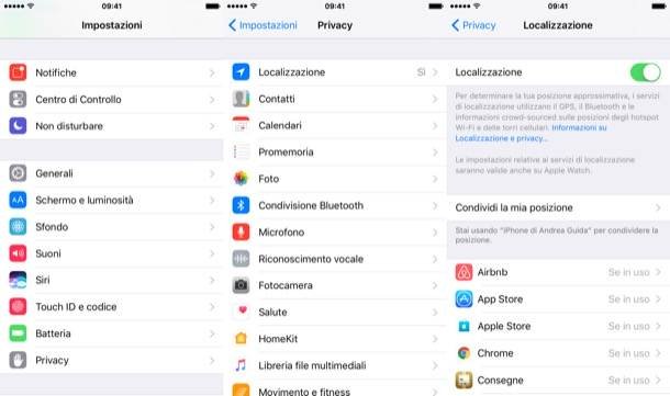 localizzazione snapchat